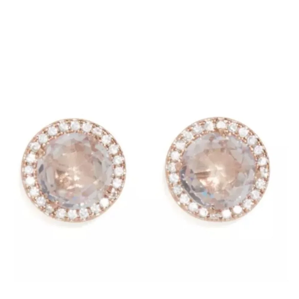 KATE SPADE ♠️ bright round simulated diamond stud earrings NWT